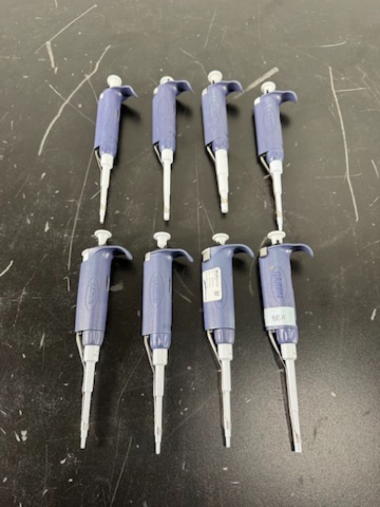 Image of Rainin Pipet Lite Single Channel Pipettes - Quantity 8